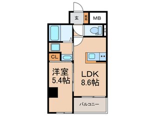 シャンボールなごみの物件間取画像